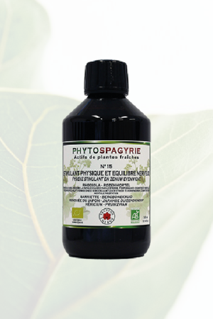 Phytospagyrie N°15 Stimulant physique et équilibre nerveux Bio